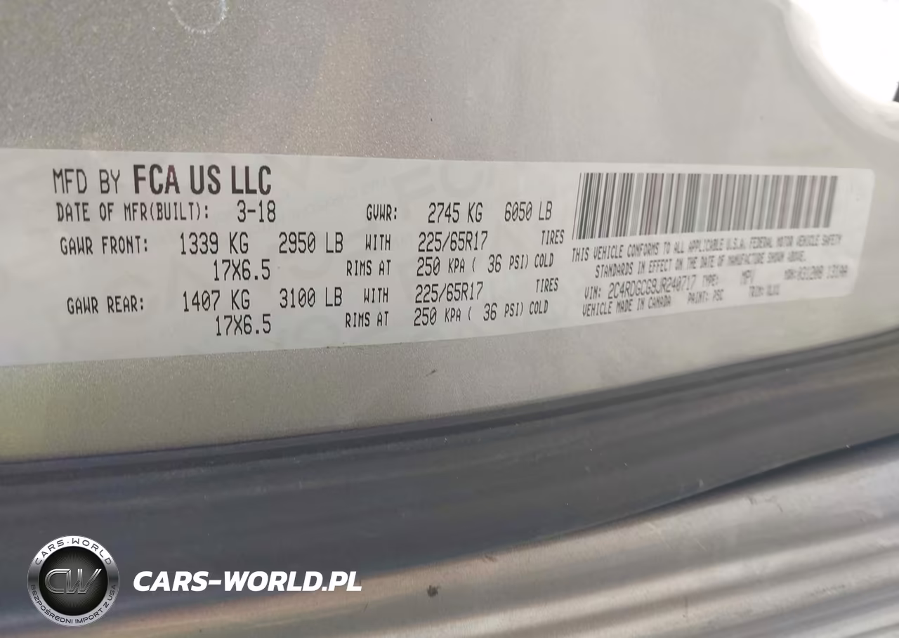 2018 Dodge Grand Caravan Sxt VIN:2C4RDGCG9JR240717 - 9