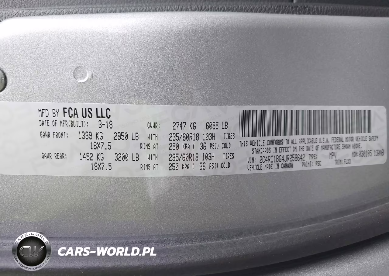 2018 Chrysler Pacifica Touring L VIN:2C4RC1BG4JR258642 - 9