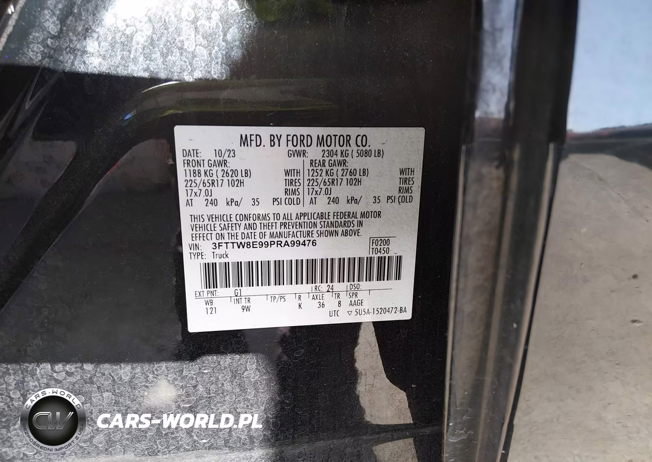 2023 Ford Maverick Xl VIN:3FTTW8E99PRA99476 - 9