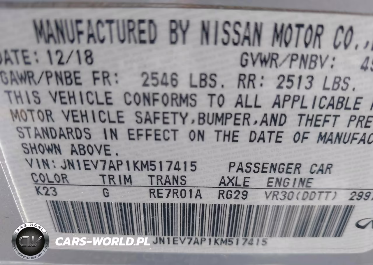 2019 Infiniti Q50 3.0T Luxe VIN:JN1EV7AP1KM517415 - 9