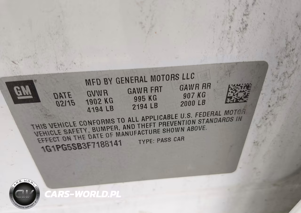 2015 Chevrolet Cruze Ltz VIN:1G1PG5SB3F7188141 - 9