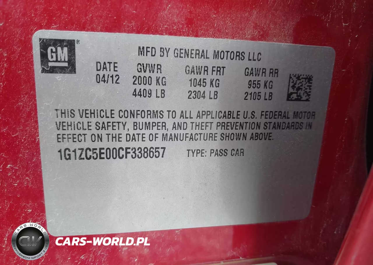 2012 Chevrolet Malibu 1Lt VIN:1G1ZC5E00CF338657 - 9