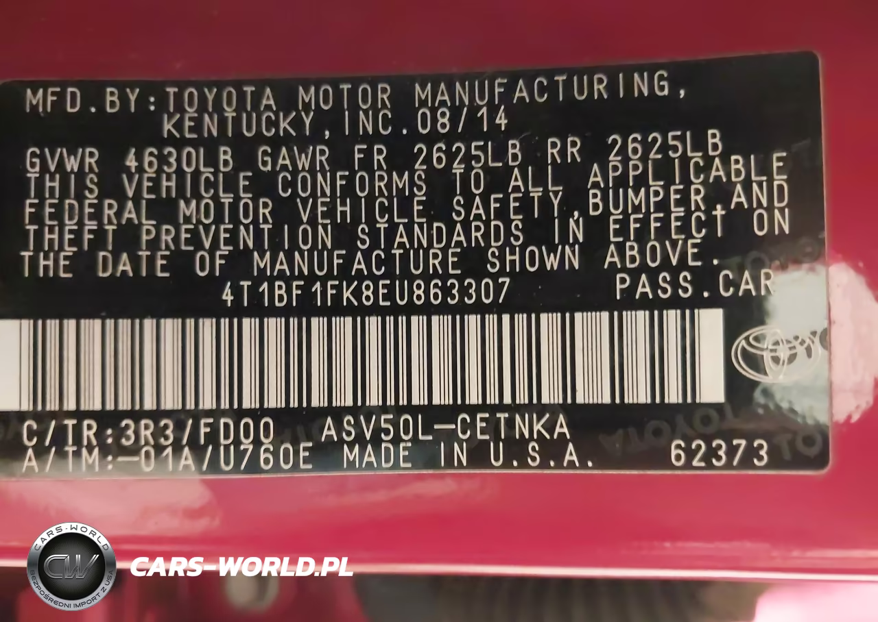 2014 Toyota Camry Le VIN:4T1BF1FK8EU863307 - 9