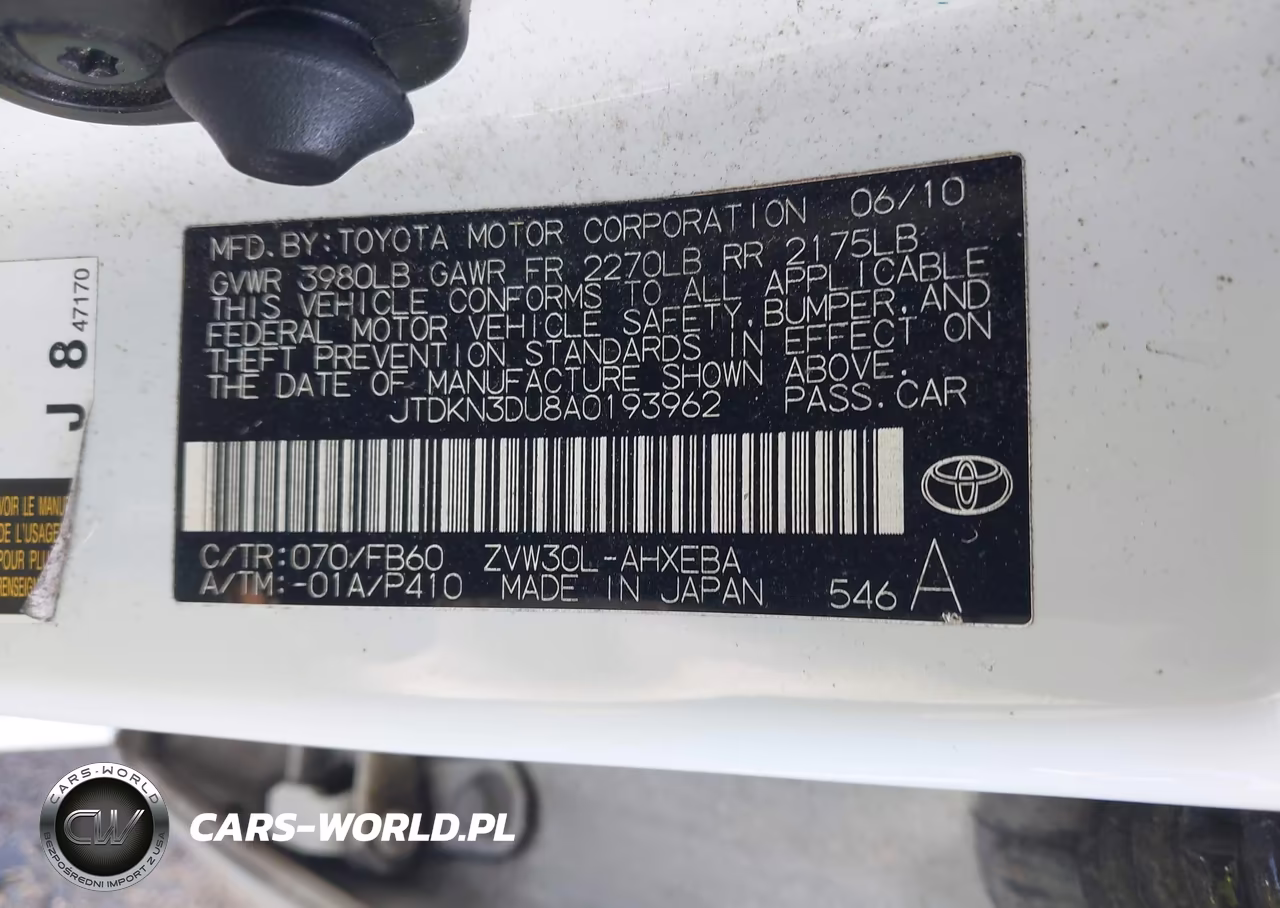 2010 Toyota Prius Ii VIN:JTDKN3DU8A0193962 - 9