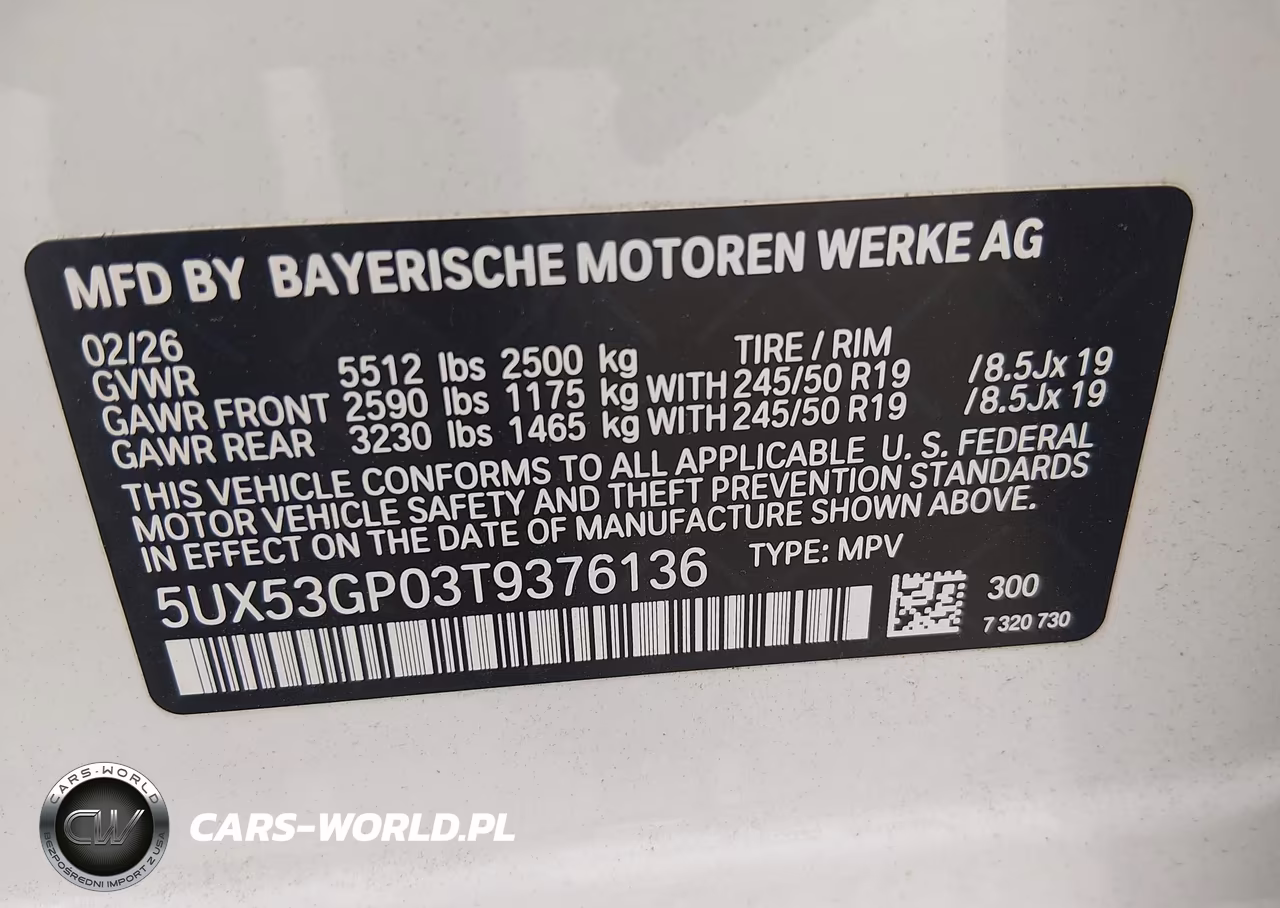 2026 BMW X3 30 xDrive VIN:5UX53GP03T9376136 - 9