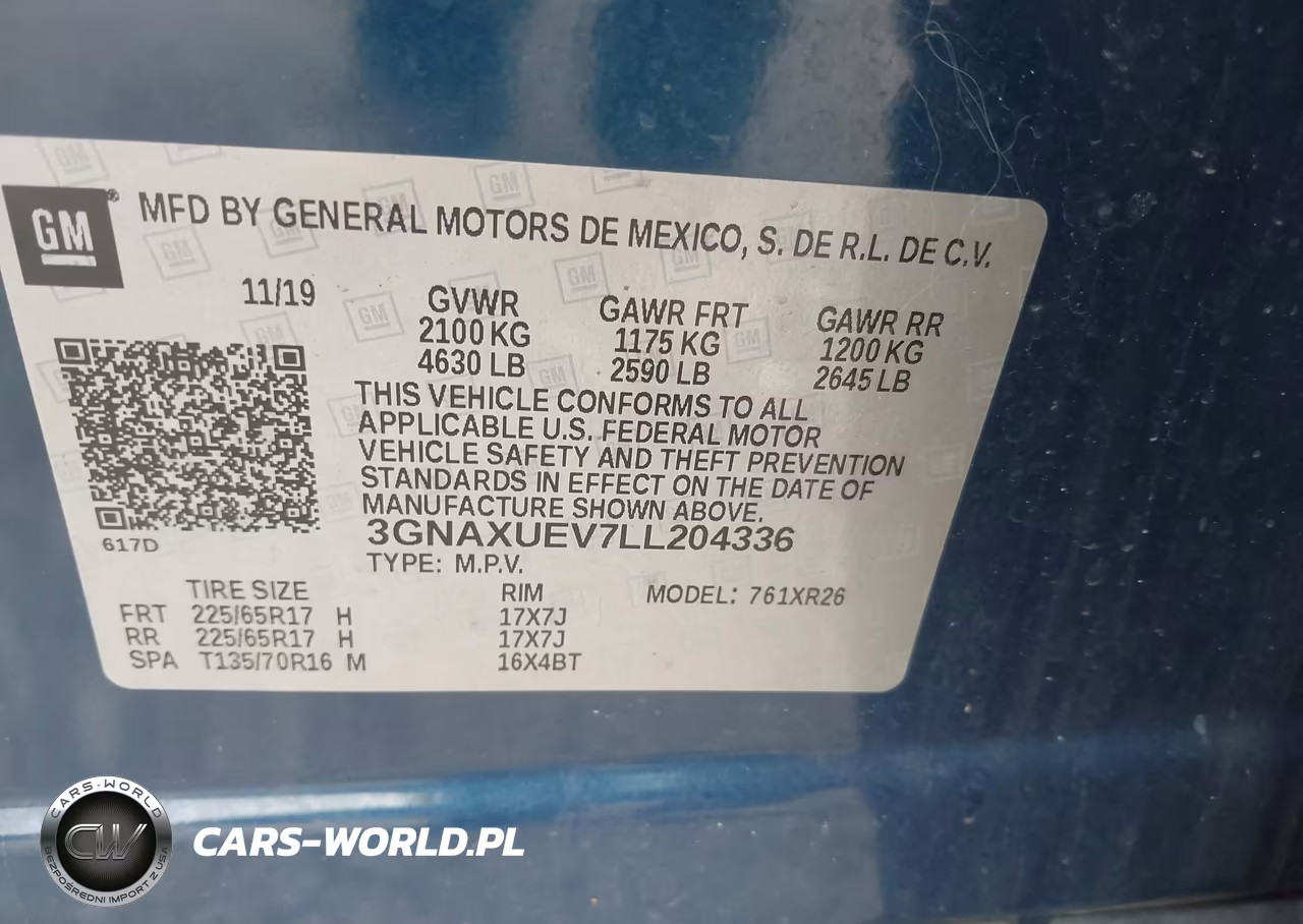 2020 Chevrolet Equinox Awd Lt 1.5L Turbo VIN:3GNAXUEV7LL204336 - 9