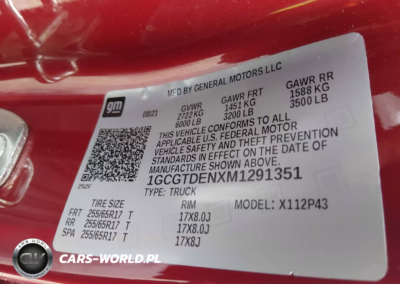 2021 Chevrolet Colorado VIN:1GCGTDENXM1291351 - 9
