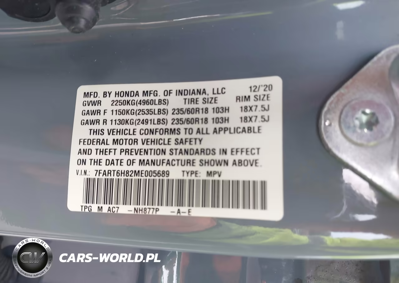 2021 Honda Cr-V Hybrid Ex-L VIN:7FART6H82ME005689 - 9
