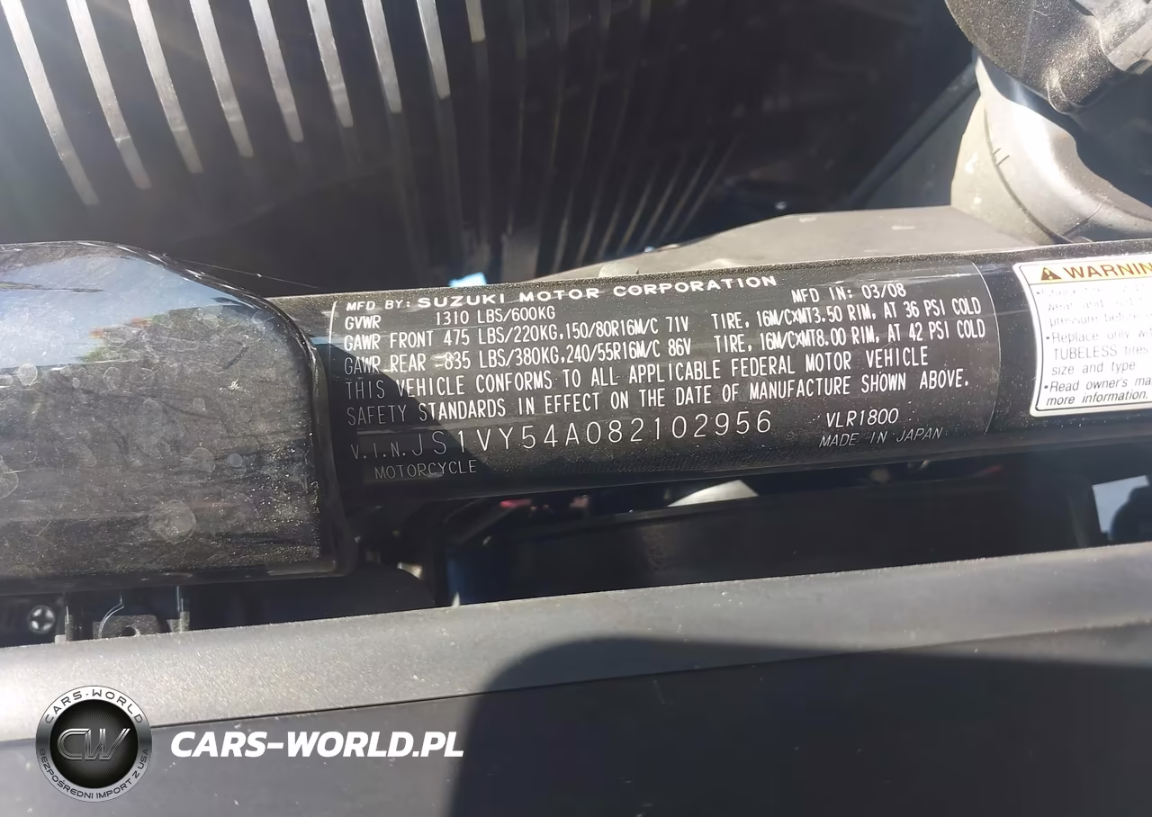 2008 Suzuki Vlr1800 VIN:JS1VY54A082102956 - 10