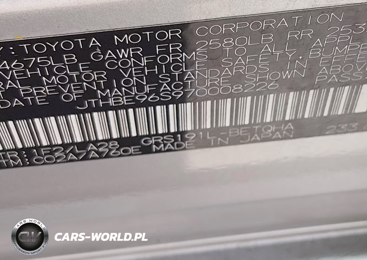 2007 Lexus Gs 350 VIN:JTHBE96S970008226 - 8