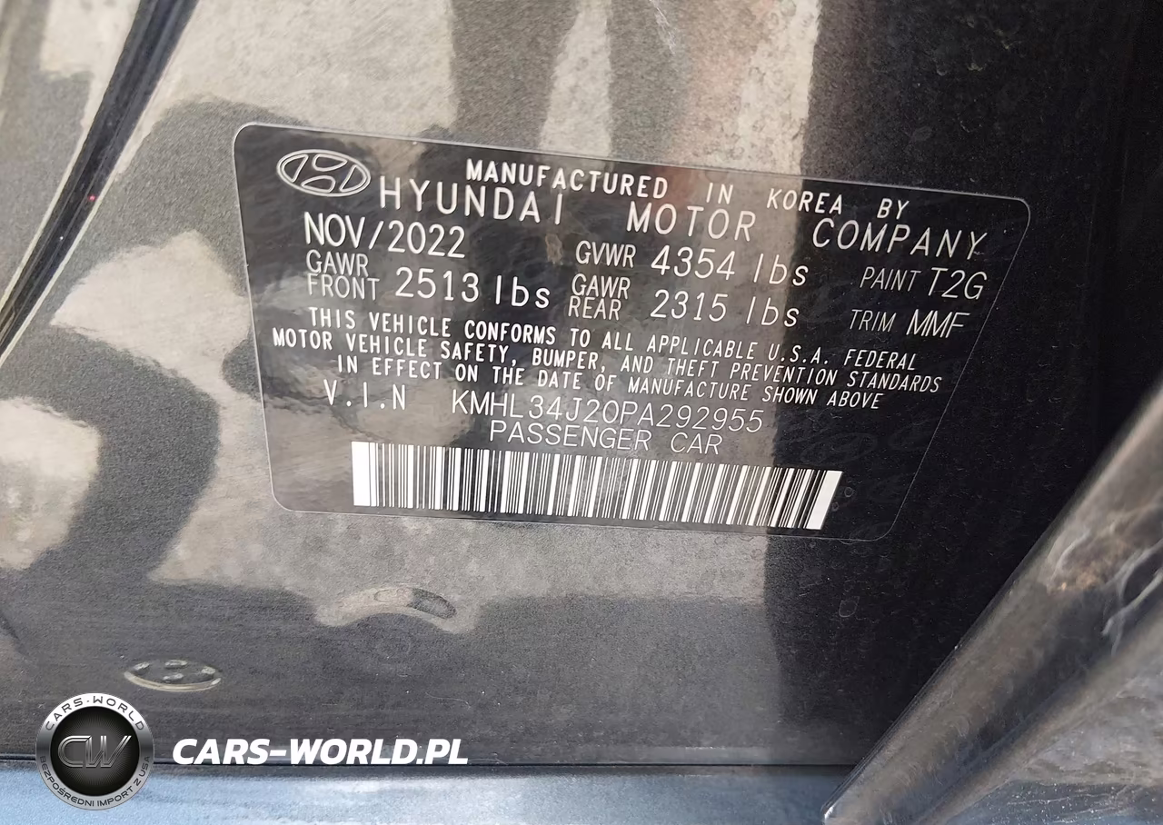 2023 Hyundai Sonata Limited VIN:KMHL34J20PA292955 - 9