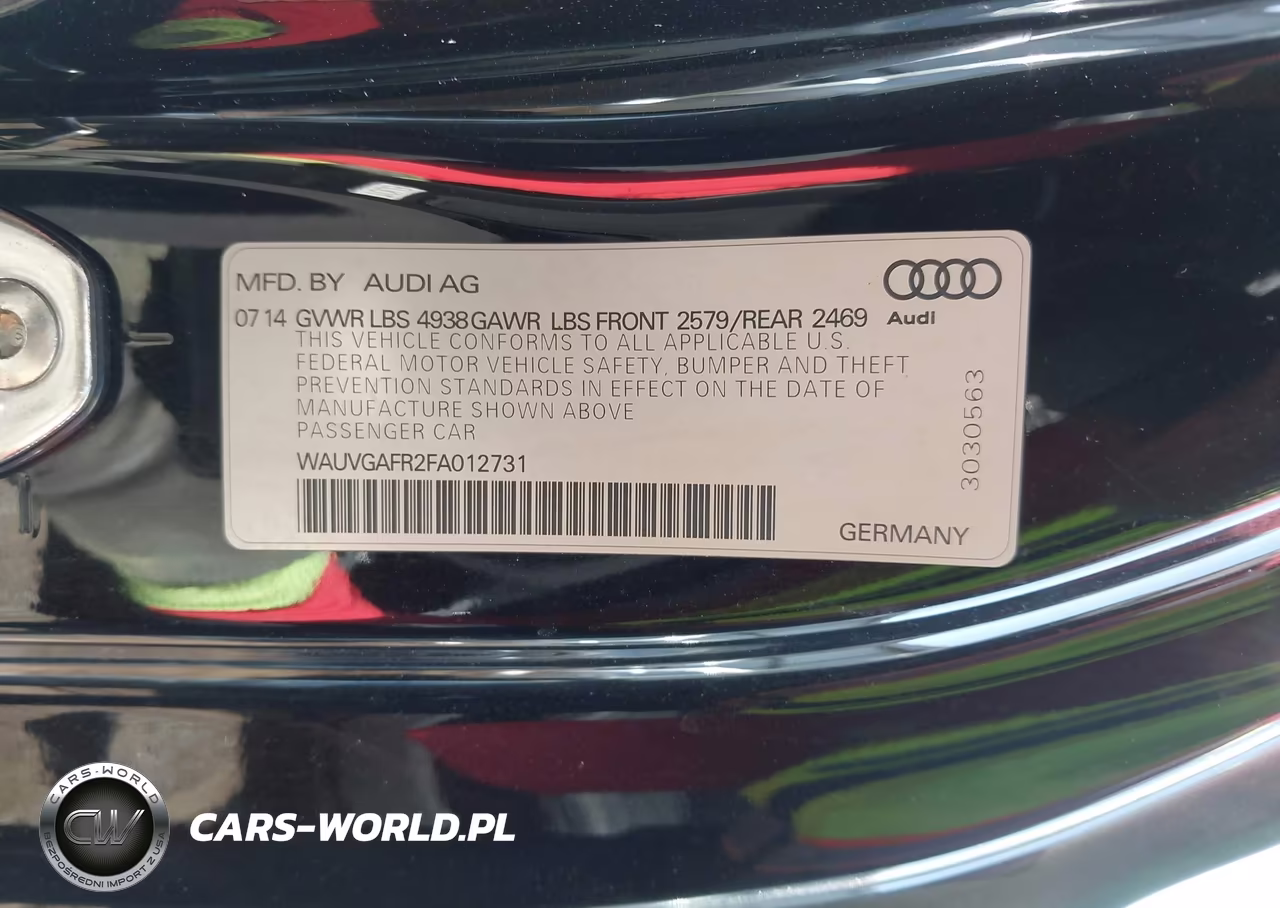 2015 Audi S5 3.0T Premium Plus VIN:WAUVGAFR2FA012731 - 9