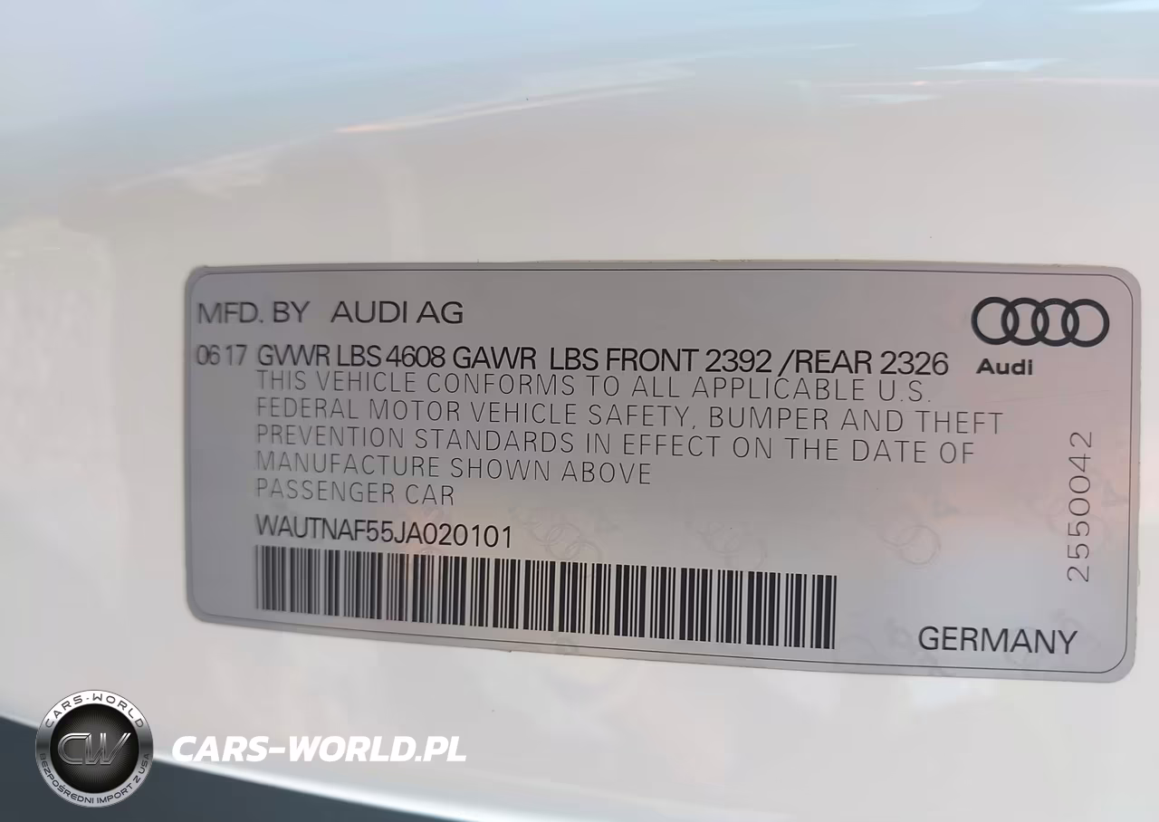 2018 Audi A5 2.0T Premium VIN:WAUTNAF55JA020101 - 9