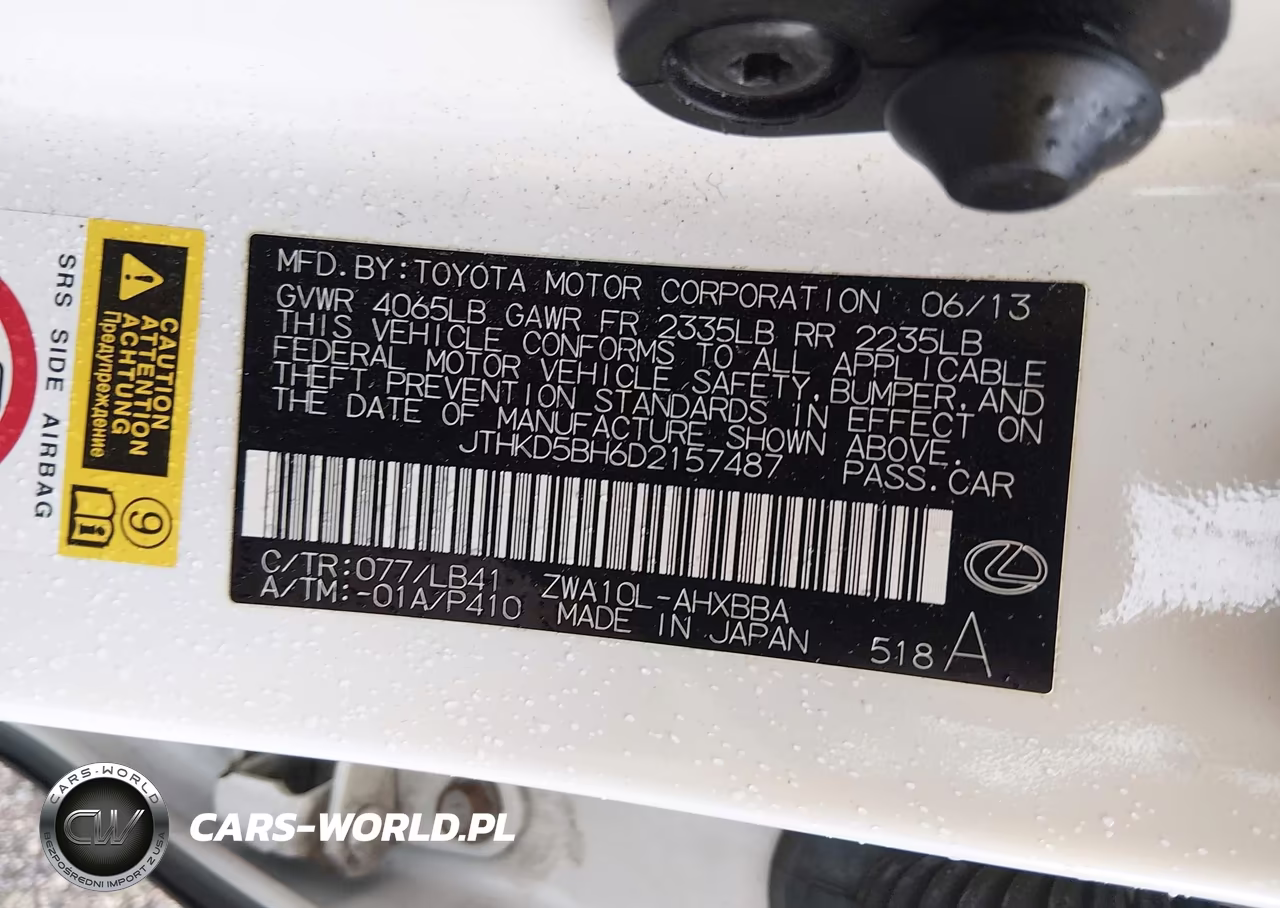 2013 Lexus Ct 200H VIN:JTHKD5BH6D2157487 - 9