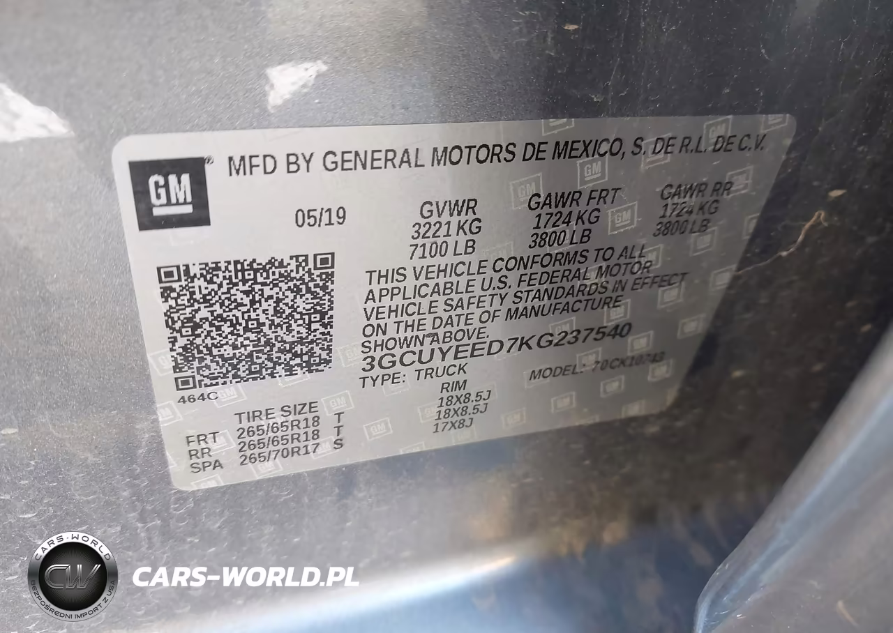 2019 Chevrolet Silverado 1500 Rst VIN:3GCUYEED7KG237540 - 9