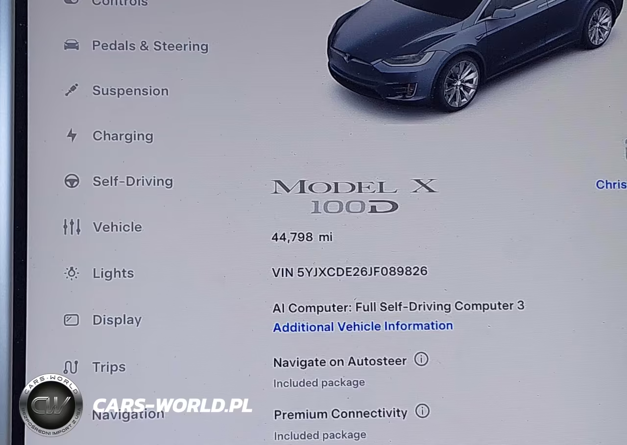 2018 Tesla Model X 100D-75D-P100D VIN:5YJXCDE26JF089826 - 14
