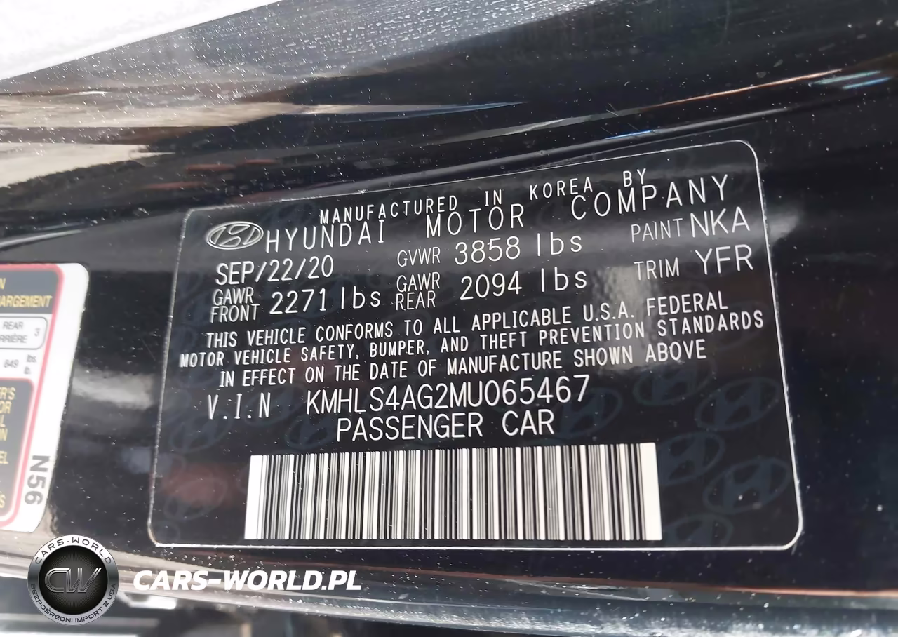 2021 Hyundai Elantra Sel VIN:KMHLS4AG2MU065467 - 9