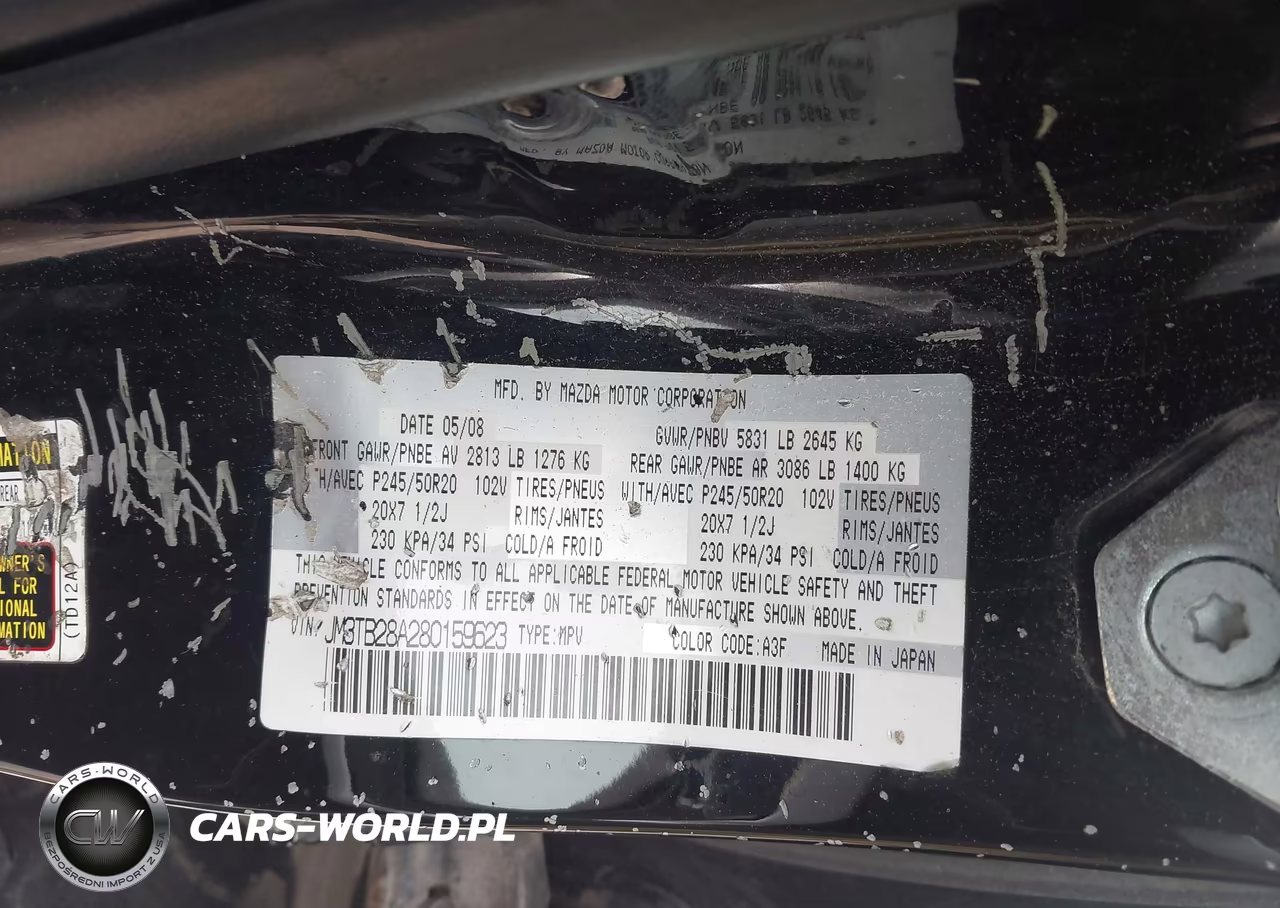 2008 Mazda Cx-9 Grand Touring VIN:JM3TB28A280159623 - 9