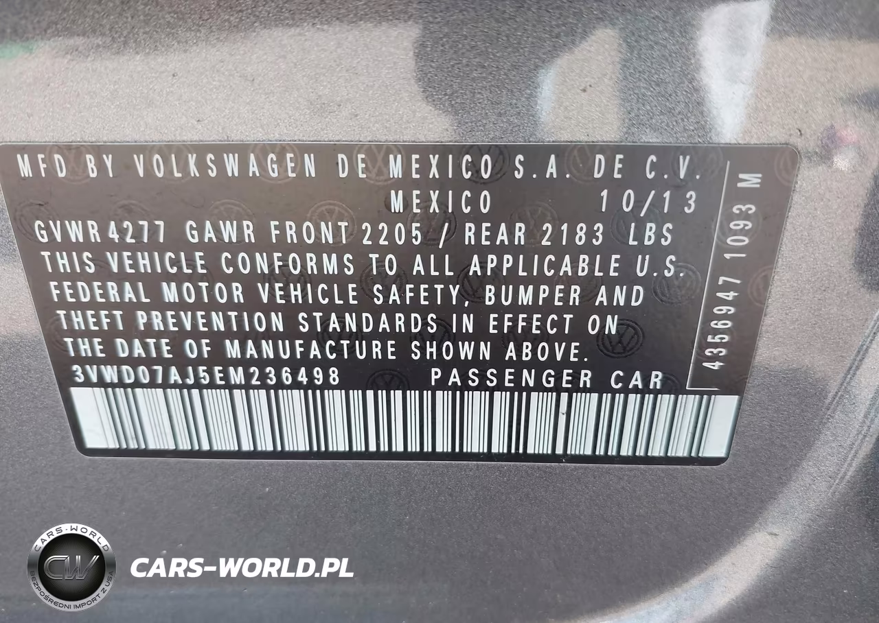 2014 Volkswagen Jetta 1.8T Se VIN:3VWD07AJ5EM236498 - 9