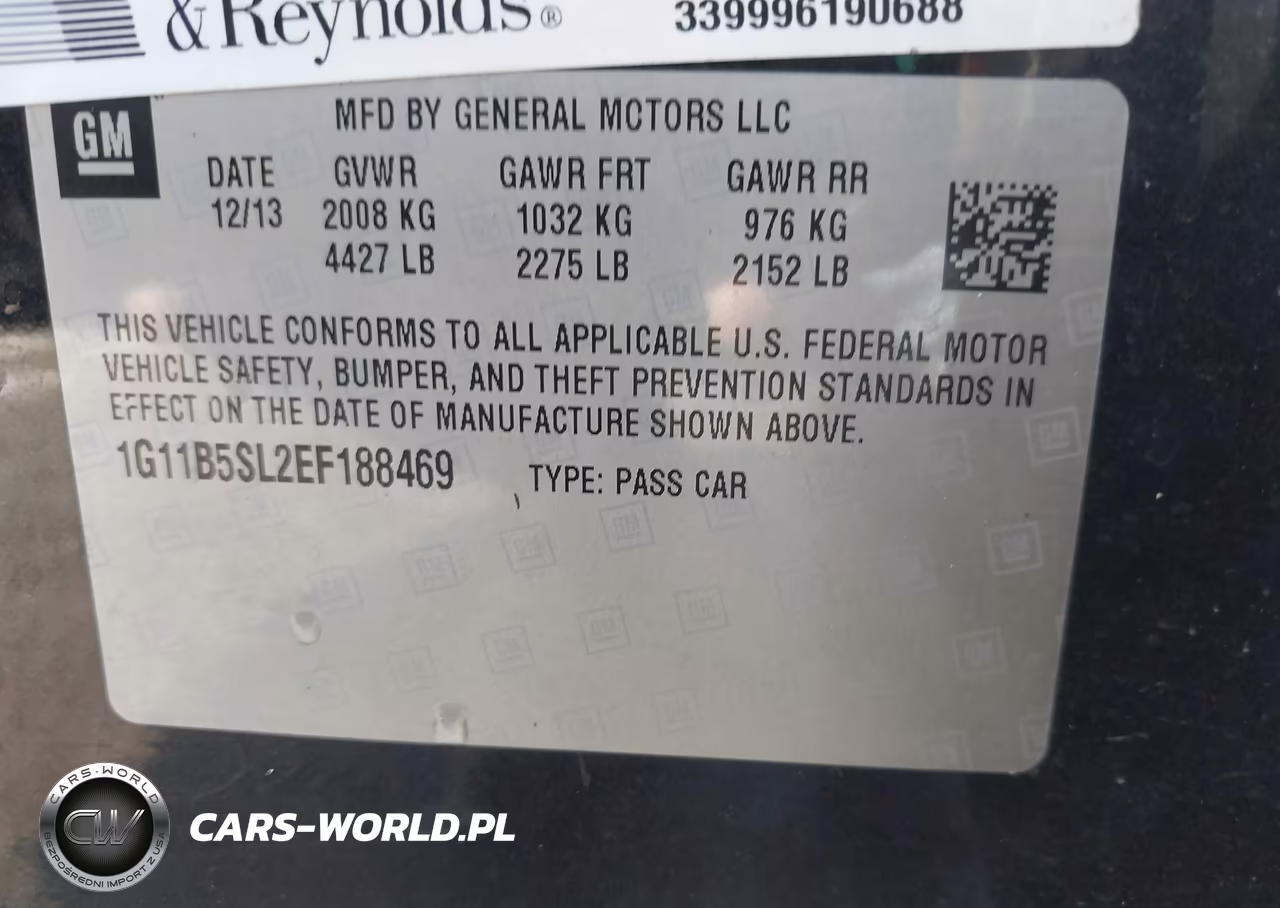 2014 Chevrolet Malibu 1Ls VIN:1G11B5SL2EF188469 - 9