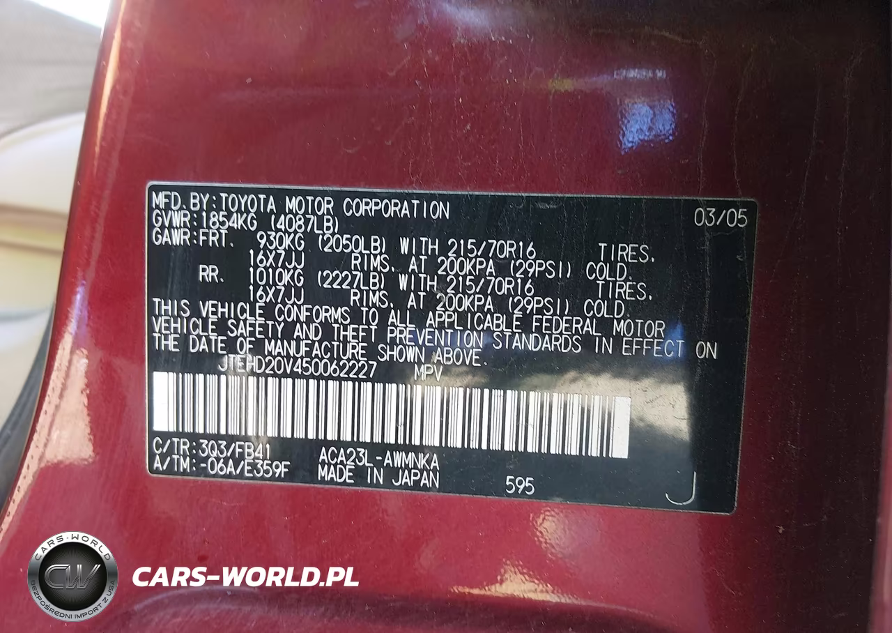2005 Toyota Rav4 VIN:JTEHD20V450062227 - 9