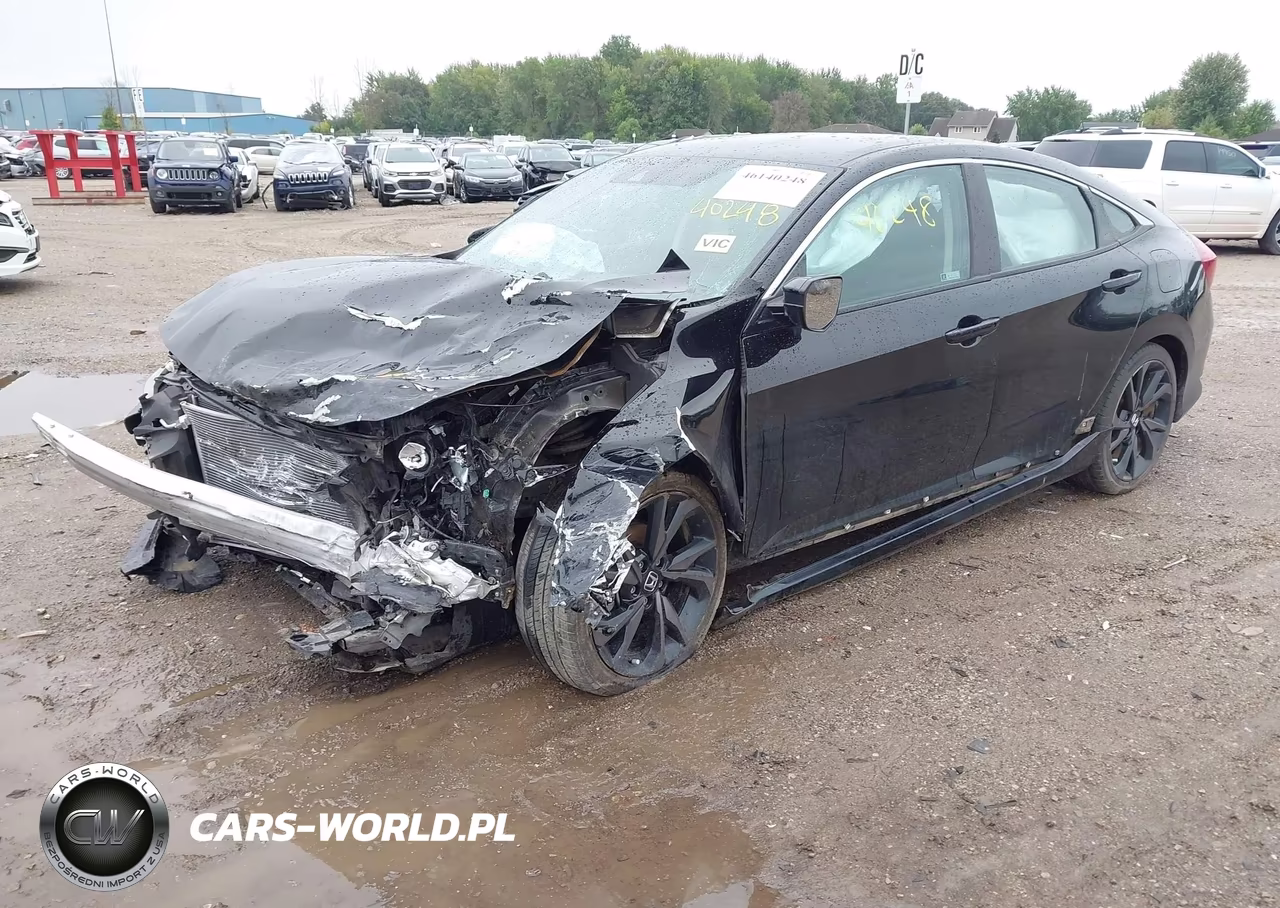 2019 Honda Civic Lx VIN:2HGFC2F66KH591685 - 2