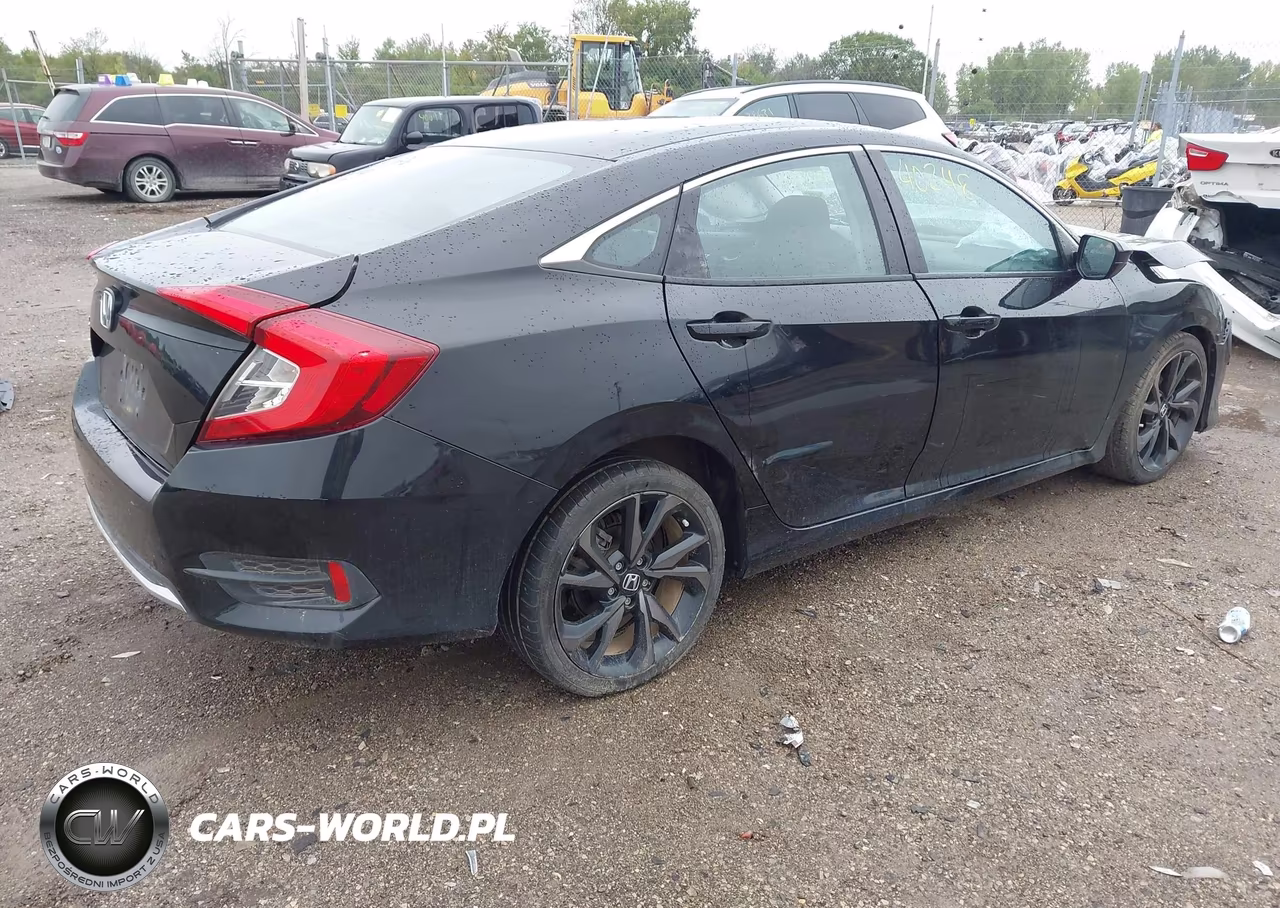2019 Honda Civic Lx VIN:2HGFC2F66KH591685 - 4