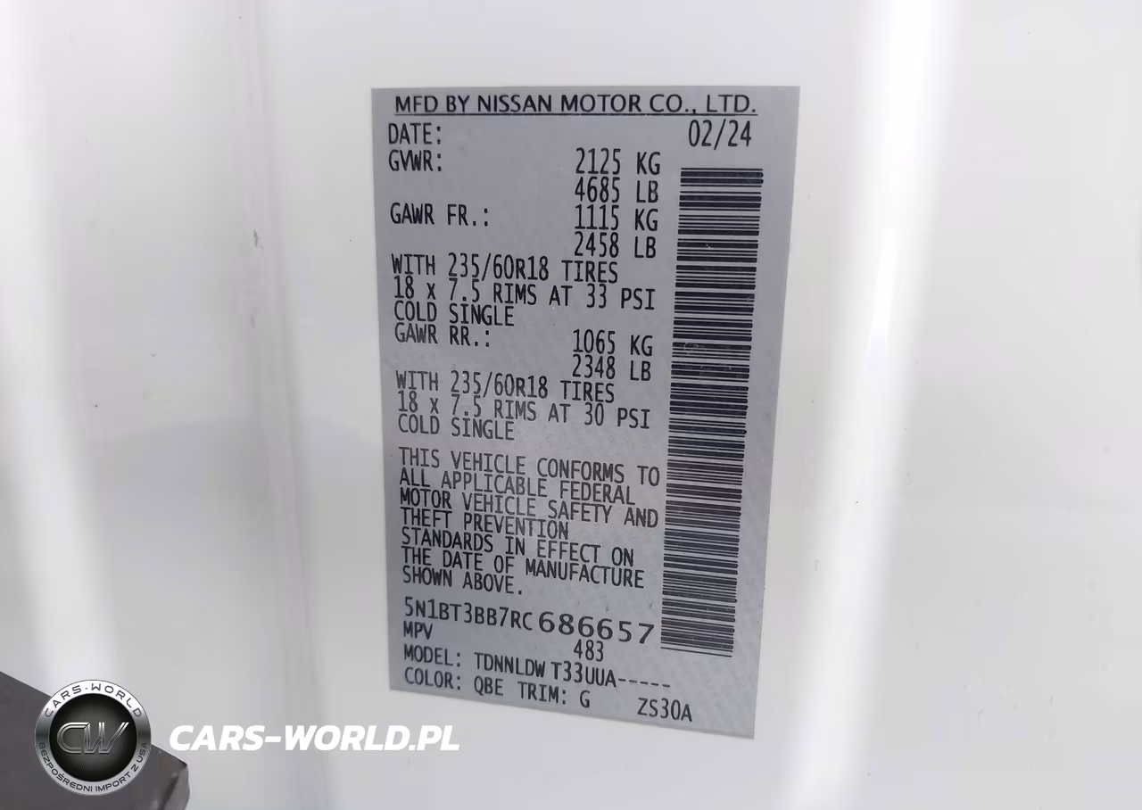 2024 Nissan Rogue Sv Intelligent Awd VIN:5N1BT3BB7RC686657 - 9
