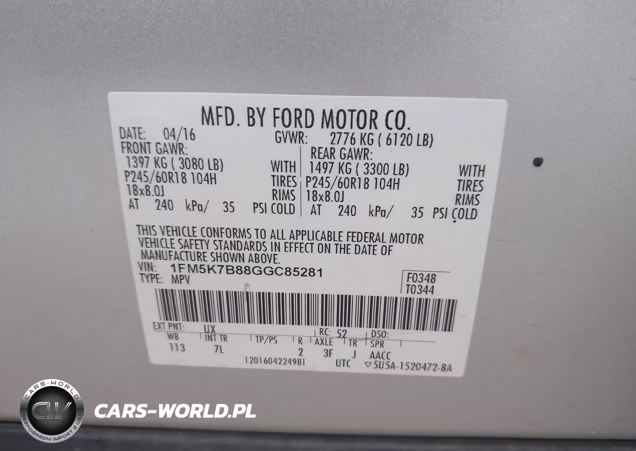 2016 Ford Explorer VIN:1FM5K7B88GGC85281 - 9