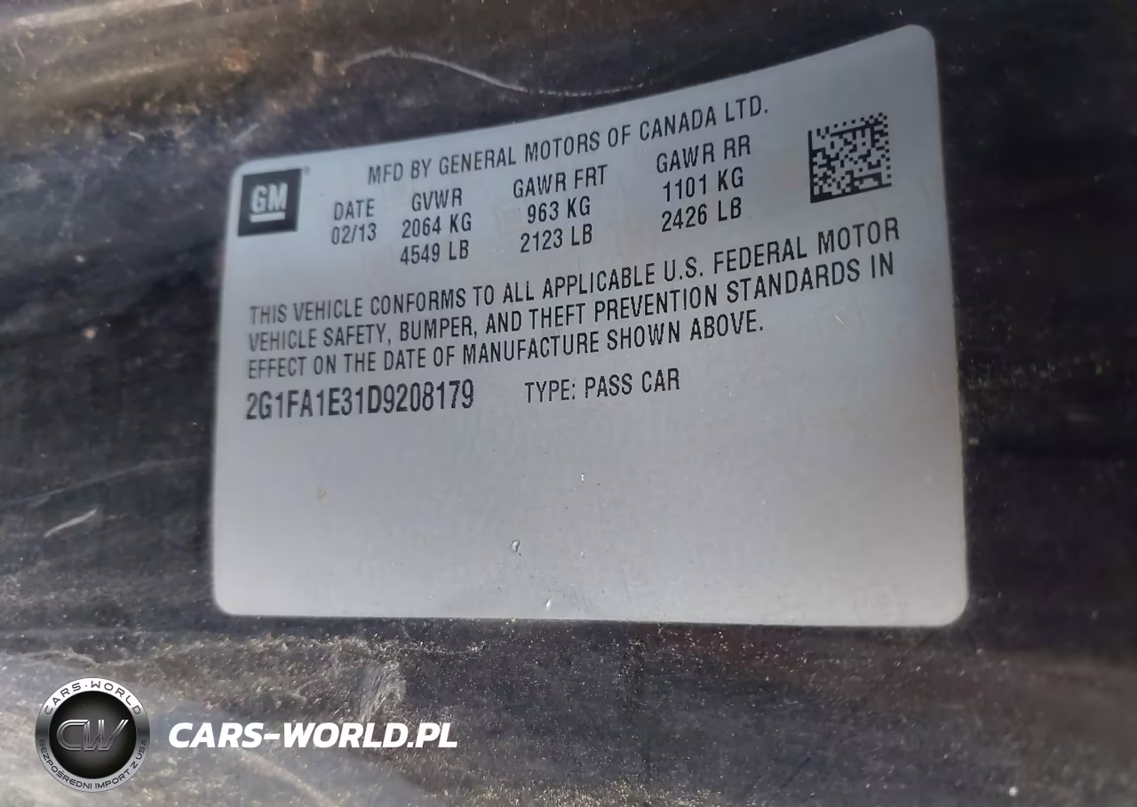 2013 Chevrolet Camaro 2Ls VIN:2G1FA1E31D9208179 - 9