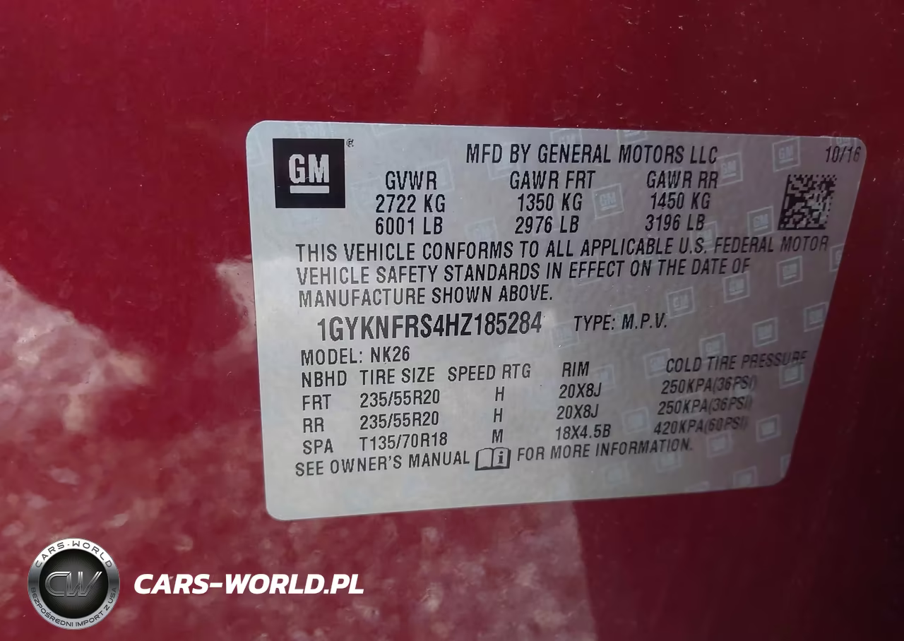 2017 Cadillac Xt5 Platinum VIN:1GYKNFRS4HZ185284 - 9