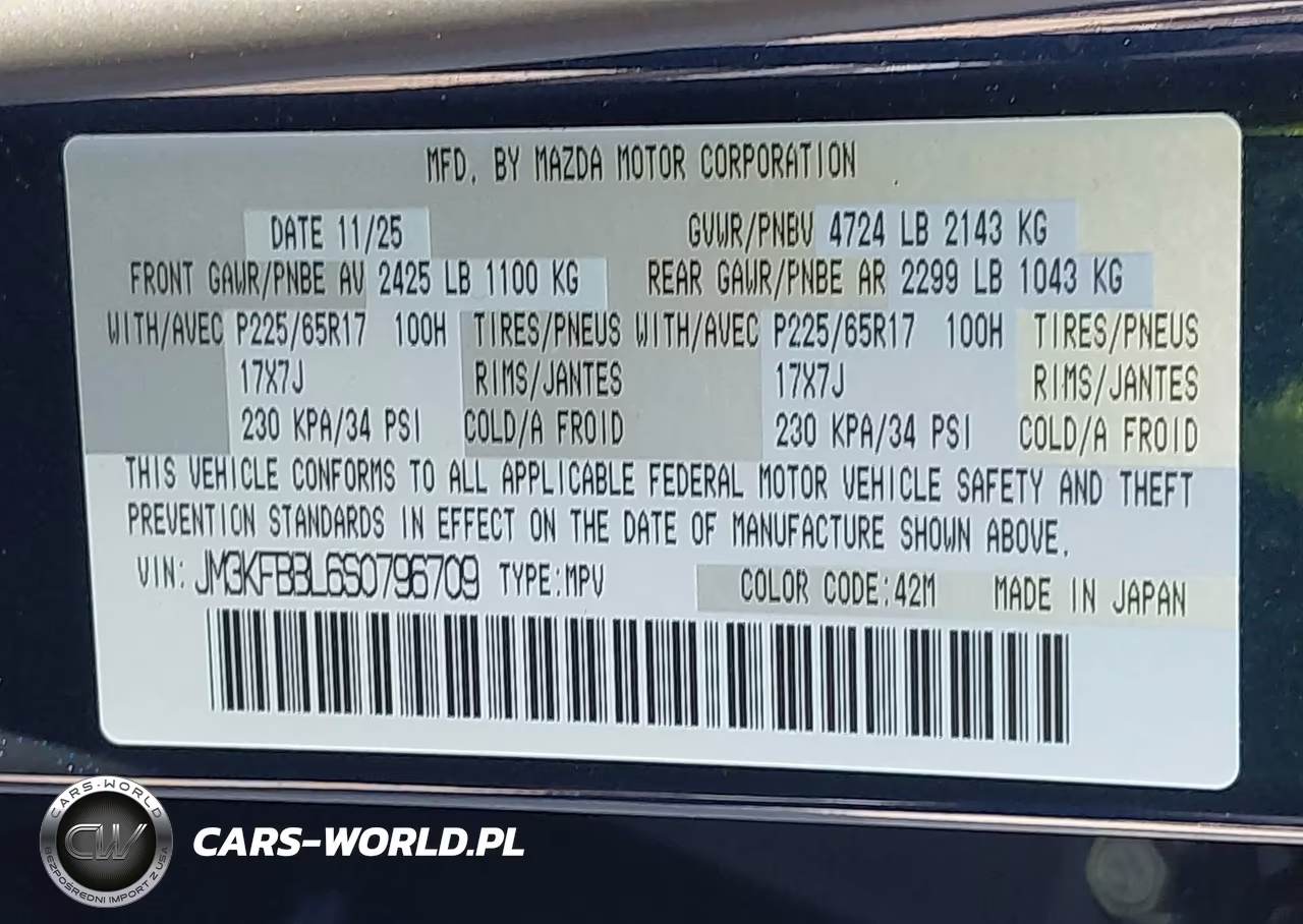2025 Mazda Cx-5 2.5 S Select VIN:JM3KFBBL6S0796709 - 9