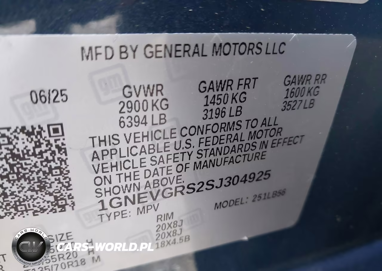 2025 Chevrolet Traverse Awd Lt VIN:1GNEVGRS2SJ304925 - 9