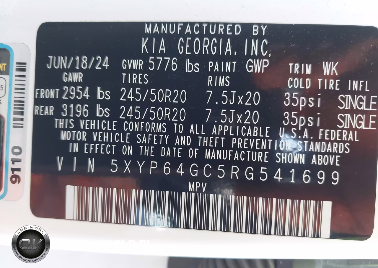 2024 Kia Telluride S VIN:5XYP64GC5RG541699 - 9