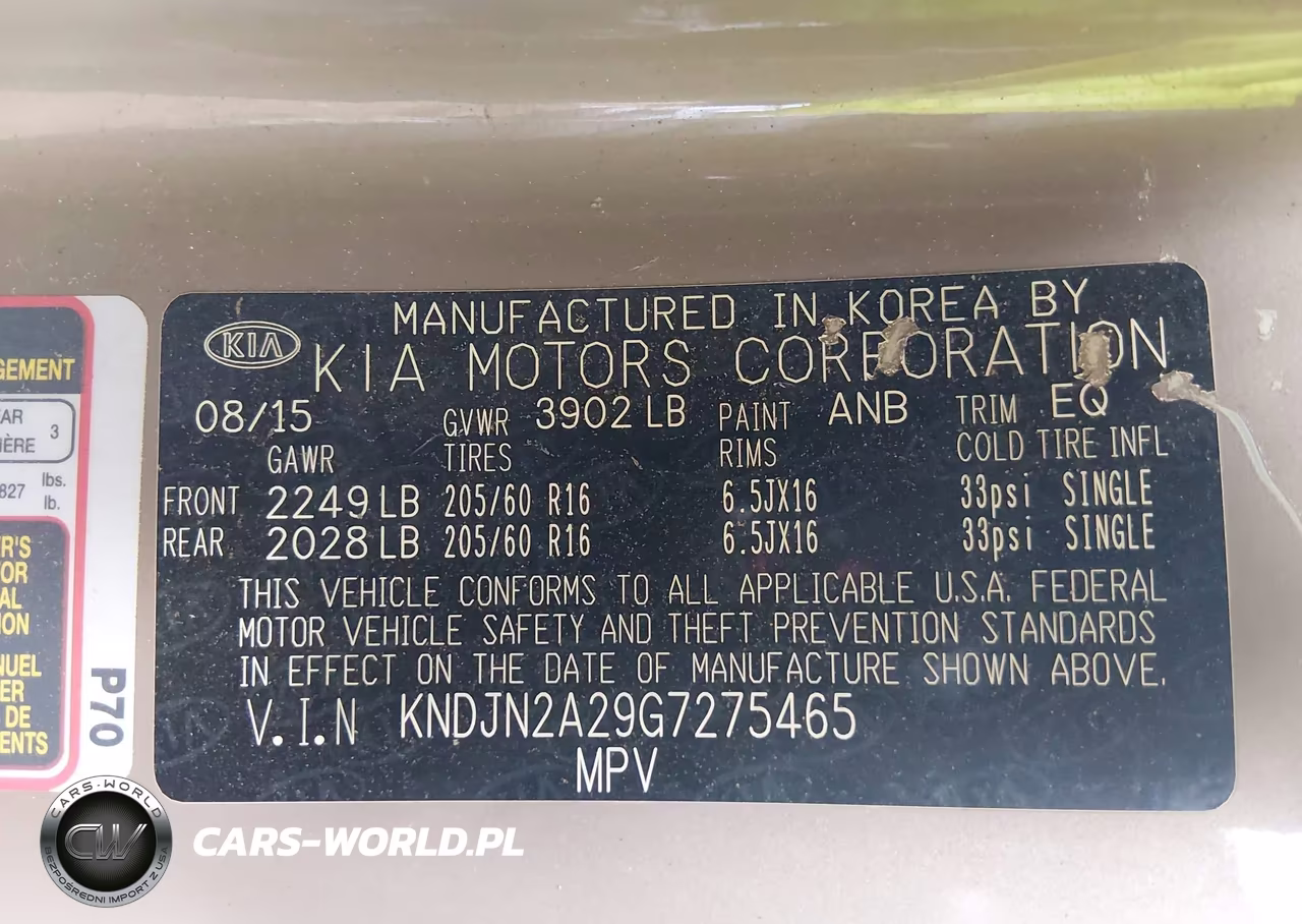2016 Kia Soul VIN:KNDJN2A29G7275465 - 9