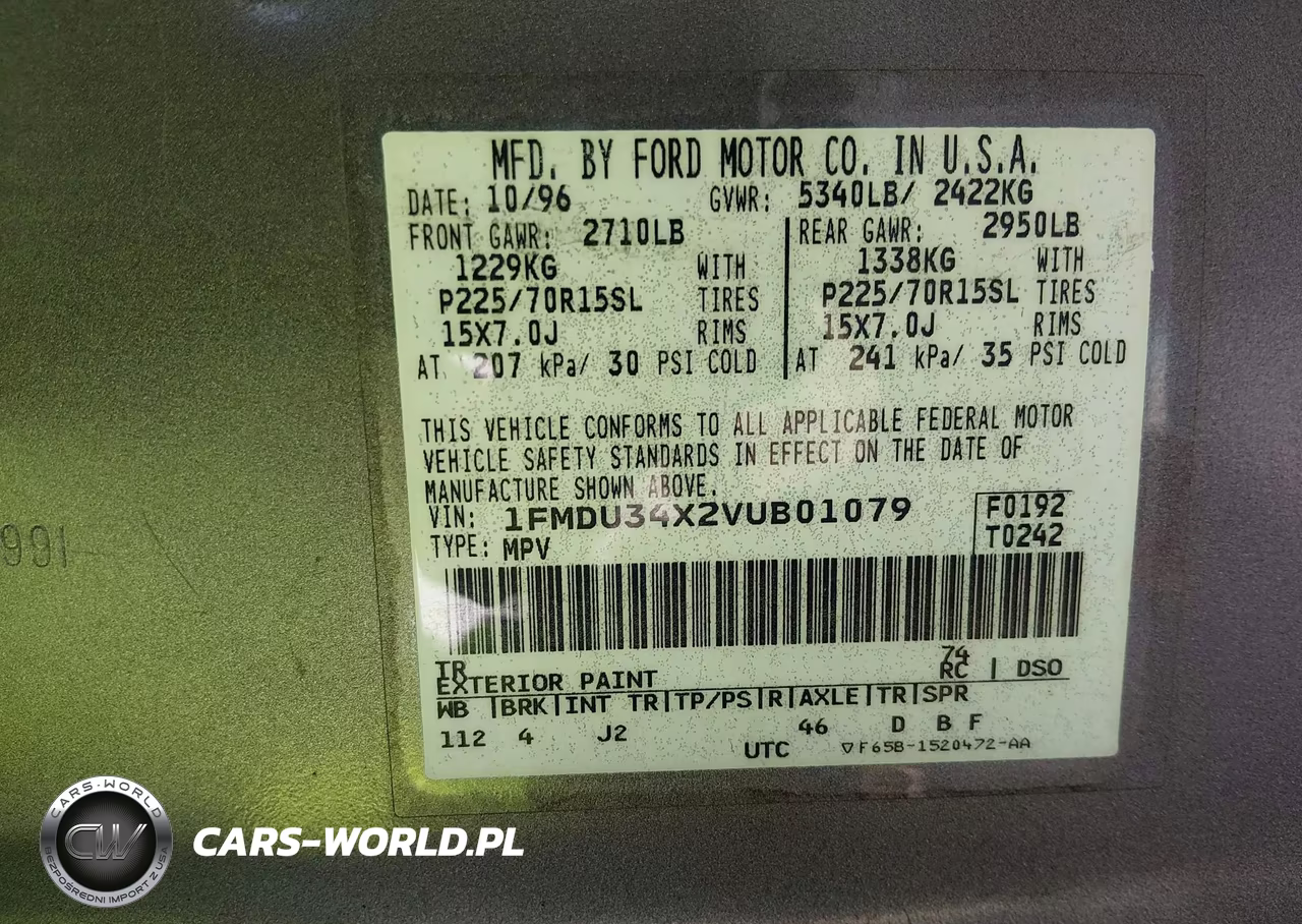 1997 Ford Explorer Eddie Bauer-Limited-Xl-Xlt VIN:1FMDU34X2VUB01079 - 9
