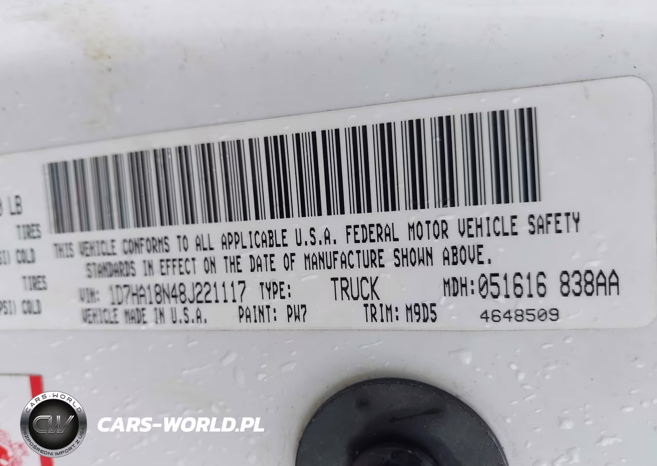 2008 Dodge Ram 1500 Slt VIN:1D7HA18N48J221117 - 9
