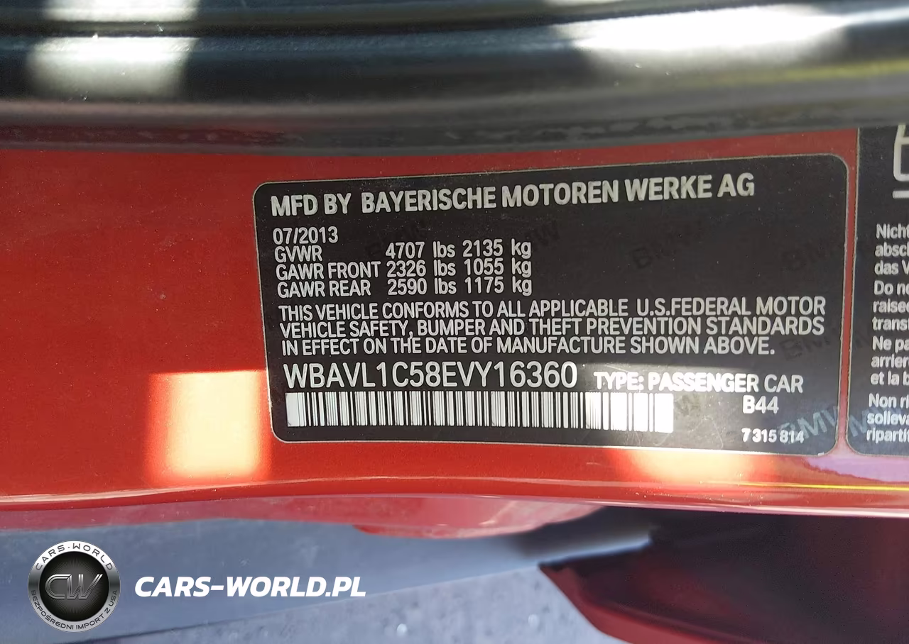 2014 BMW X1 xDrive28I VIN:WBAVL1C58EVY16360 - 9