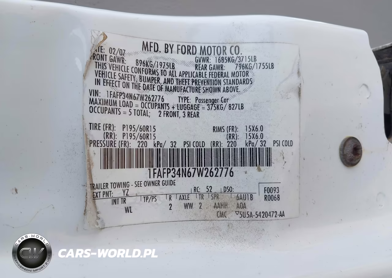 2007 Ford Focus S-Se-Ses VIN:1FAFP34N67W262776 - 9