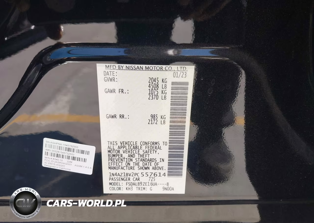 2023 Nissan Leaf S 40 Kwh VIN:1N4AZ1BV2PC557614 - 9