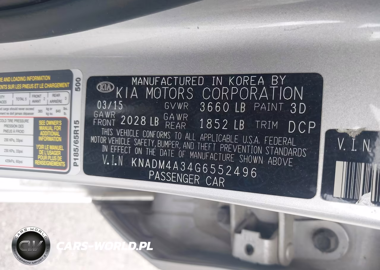 2016 Kia Rio Lx VIN:KNADM4A34G6552496 - 9