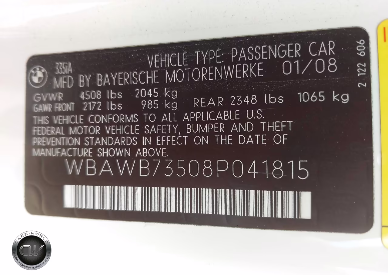 2008 BMW 335I VIN:WBAWB73508P041815 - 9