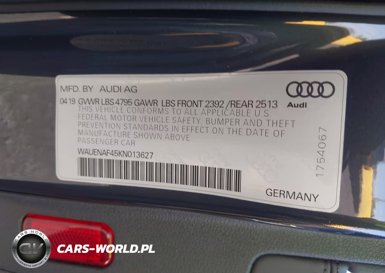 2019 Audi A4 45 Premium VIN:WAUENAF45KN013627 - 9