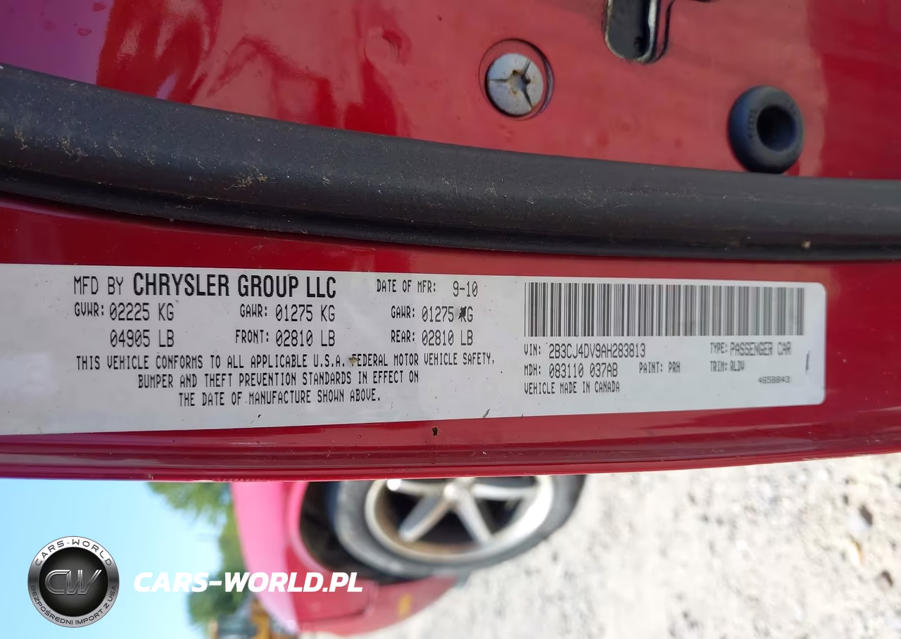 2010 Dodge Challenger Se VIN:2B3CJ4DV9AH283813 - 9