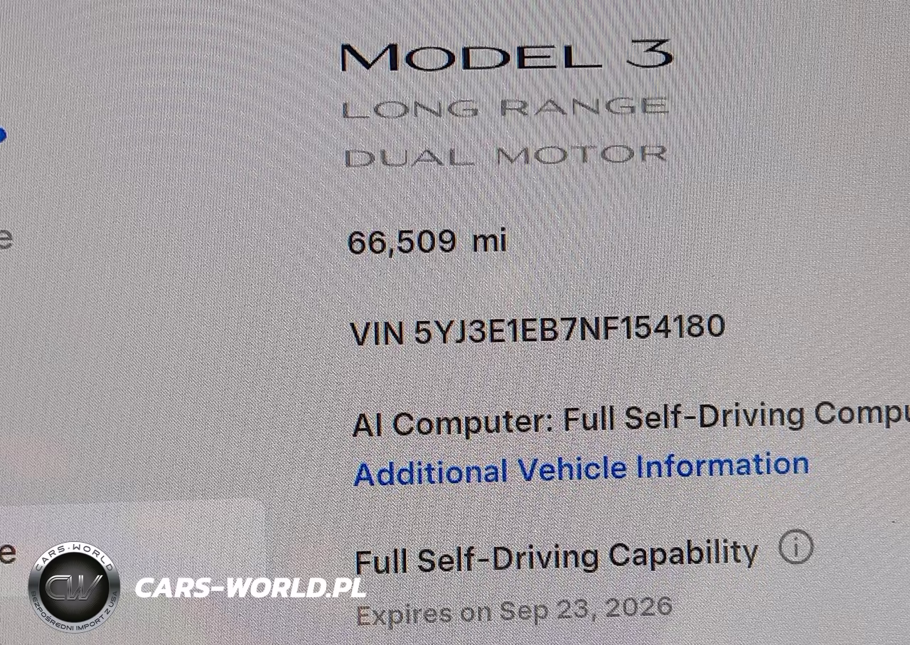 2022 Tesla Model 3 Long Range Dual Motor All-Wheel Drive VIN:5YJ3E1EB7NF154180 - 15