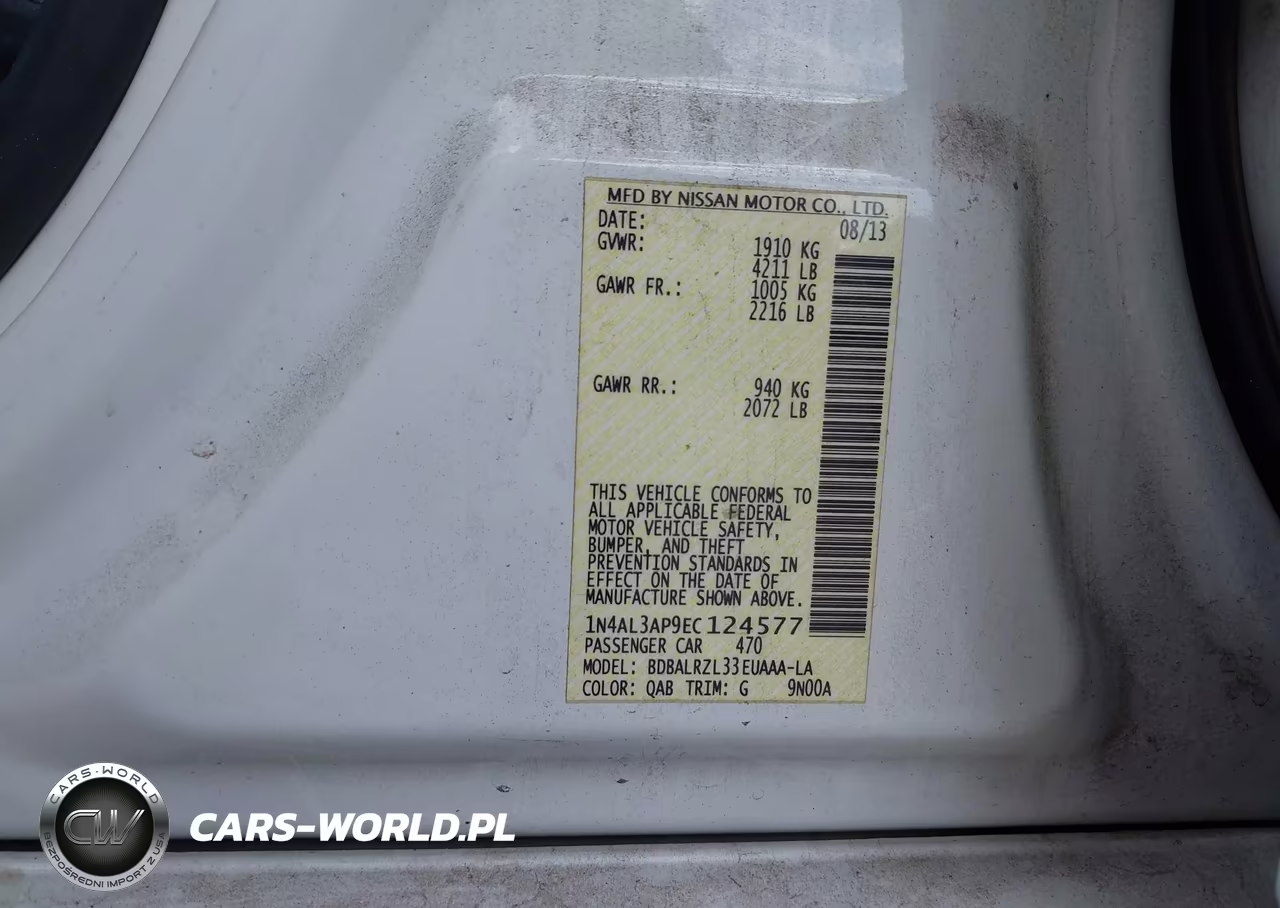 2014 Nissan Altima 2.5 S VIN:1N4AL3AP9EC124577 - 9