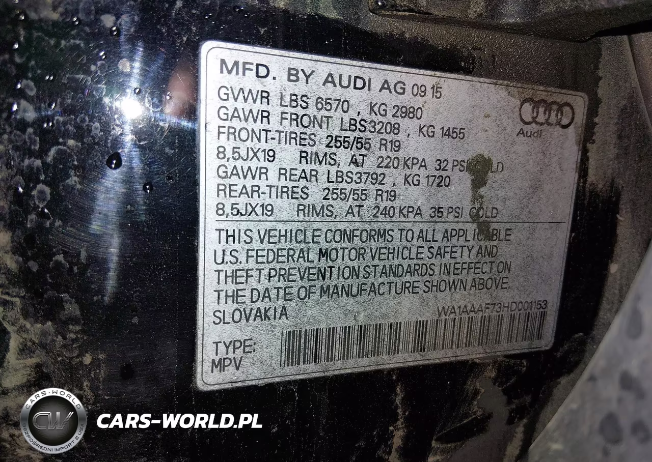 2017 Audi Q7 3.0T Premium VIN:WA1AAAF73HD001153 - 9