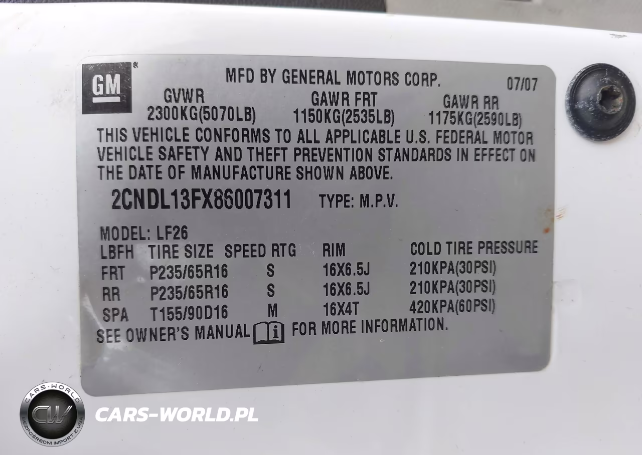2008 Chevrolet Equinox Ls VIN:2CNDL13FX86007311 - 9