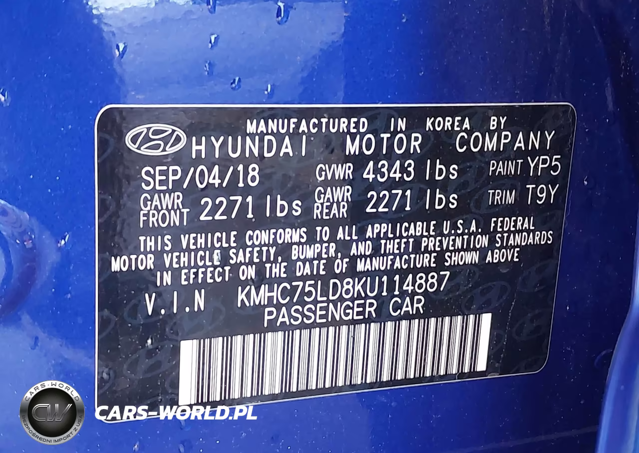 2019 Hyundai Ioniq Plug-In Hybrid Limited VIN:KMHC75LD8KU114887 - 9