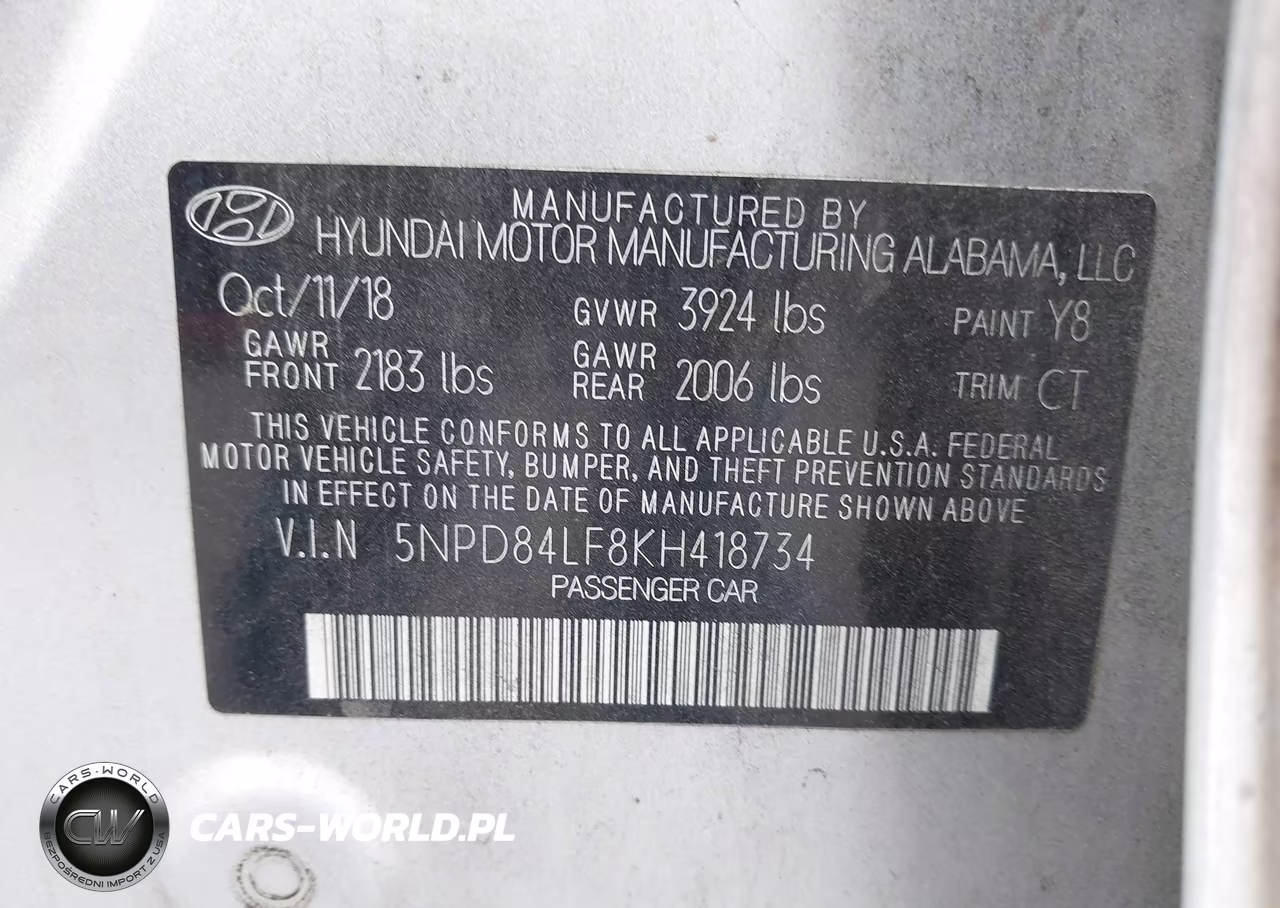 2019 Hyundai Elantra Sel VIN:5NPD84LF8KH418734 - 9